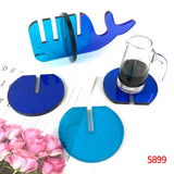 Whale Coaster Silicone Mold DIY Ugly Fish Coaster Stand Coffee Mat Epoxy Mold