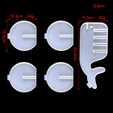 Whale Coaster Silicone Mold DIY Ugly Fish Coaster Stand Coffee Mat Epoxy Mold