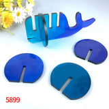 Whale Coaster Silicone Mold DIY Ugly Fish Coaster Stand Coffee Mat Epoxy Mold