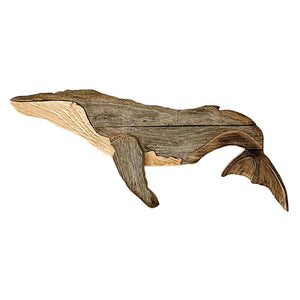 Whale Home Wall Decor Wooden Wall Hanging Ornaments for Living Room Bedroom