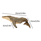 Whale Home Wall Decor Wooden Wall Hanging Ornaments for Living Room Bedroom