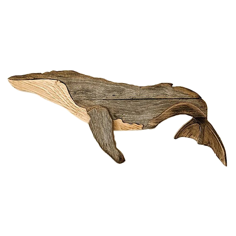 Whale Home Wall Decor Wooden Wall Hanging Ornaments for Living Room Bedroom