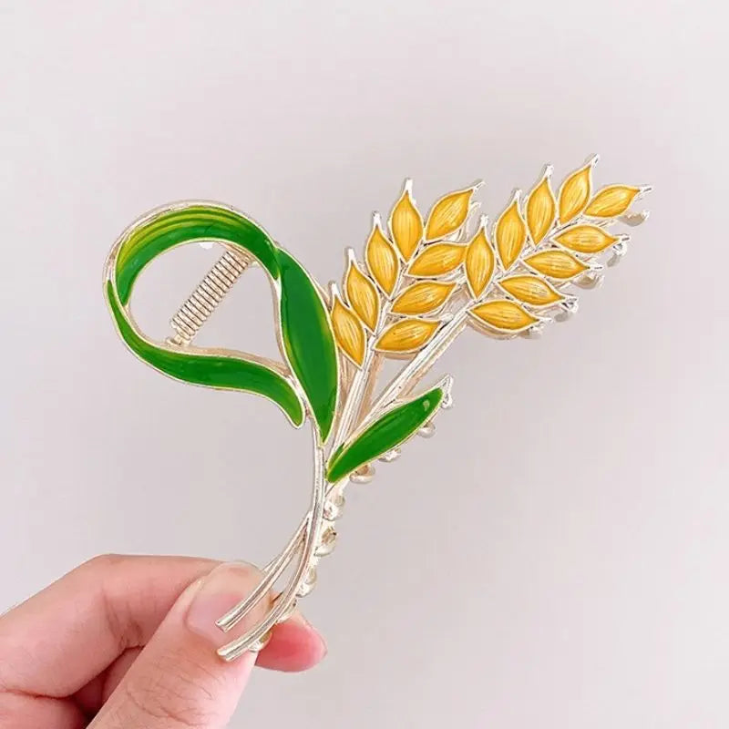 Wheat Ear Tulip Hair Claws Headwear for Women Girls