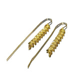 Light Wheat Tassel Women's Earrings for Spring Tempting Ear