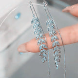 Light Wheat Tassel Women's Earrings for Spring Tempting Ear