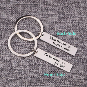 I'll Be There Keychain Gift for Couple - Rainy Day Trinket