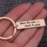 I'll Be There Keychain Gift for Couple - Rainy Day Trinket