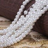 Glass Pearls Round Spacer Beads (4mm-16mm) DIY Jewelry Making