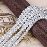 Glass Pearls Round Spacer Beads (4mm-16mm) DIY Jewelry Making