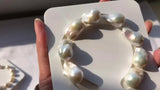 13-14mm AAA Grade Baroque Freshwater Pearls Loose Beads