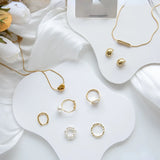 Jewelry Display Plate Rings Earrings Organizer