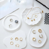 Jewelry Display Plate Rings Earrings Organizer