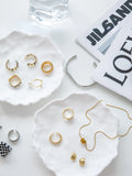 Jewelry Display Plate Rings Earrings Organizer
