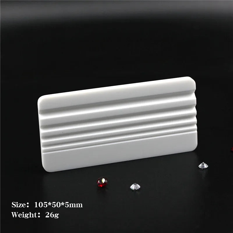 Acryli Diamond Display Gemstone Tray Grooved Plastic Tray