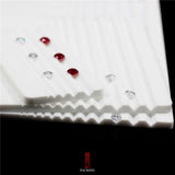 Acryli Diamond Display Gemstone Tray Grooved Plastic Tray