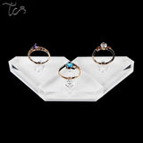 Acrylic Crystal Ring Display Stand Jewelry Tray