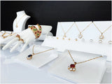 Acrylic Jewelry Display Necklace Stand Earring Holder Bracelet Organizer