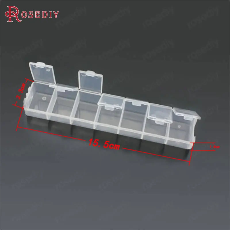 Acrylic Plastic Beads Box Container Jewelry Making Supplies