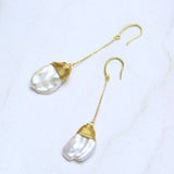 Baroque Freshwater Pearl Coin Pearl Earrings CARNIVAL Mother's Jewelry Holiday
