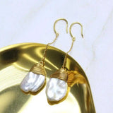 Baroque Freshwater Pearl Coin Pearl Earrings CARNIVAL Mother's Jewelry Holiday