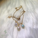 Baroque Pearl 18k Necklace 18 inches Classic Wedding