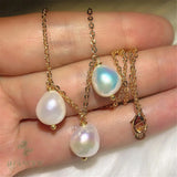 Baroque Pearl 18k Necklace 18 inches Classic Wedding