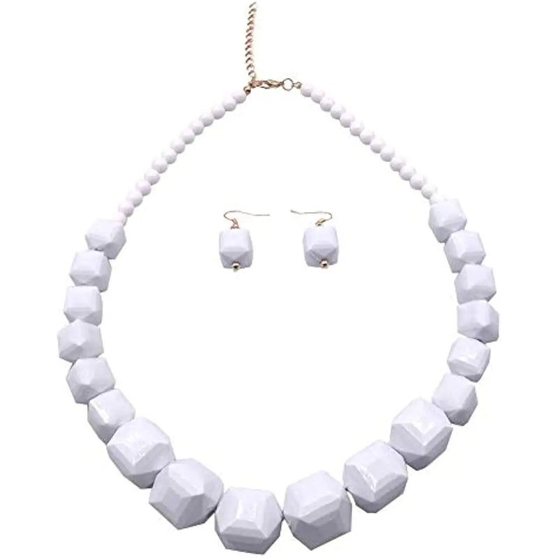 Chunky Beads Necklace for Women, Costume Jewelry Statement, Halloween Necklaces