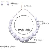 Chunky Beads Necklace for Women, Costume Jewelry Statement, Halloween Necklaces