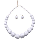 Chunky Beads Necklace for Women, Costume Jewelry Statement, Halloween Necklaces
