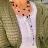 Double Layered Rosary Necklace Fairy Mall Goth Fairycore Pixiecore