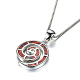 Spiral Shell Pendant Necklace 925 Sterling Silver Geometric Necklace Wedding