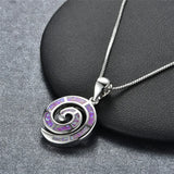 Spiral Shell Pendant Necklace 925 Sterling Silver Geometric Necklace Wedding