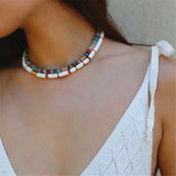 Bohemian Shell Beads Choker Necklace for Women
