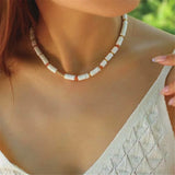 Bohemian Shell Beads Choker Necklace for Women