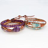 Beaded Bohemian Layer Bracelet Evil Eye Women's