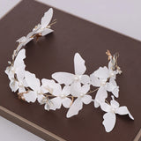 Butterfly Pearl Headband Hairbands for Women Wedding