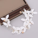 Butterfly Pearl Headband Hairbands for Women Wedding