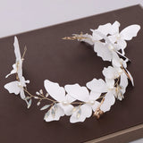 Butterfly Pearl Headband Hairbands for Women Wedding