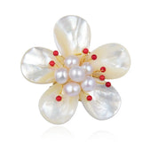 Butterfly Shell Pearl Brooch for Women Wedding Party