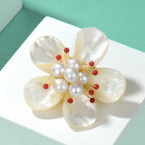 Butterfly Shell Pearl Brooch for Women Wedding Party