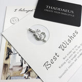 CZ Dragon Charm Vintage Lucky Pendant for Bracelet Necklace