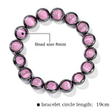 Cat Eye Beaded Bracelet Hematite Donut Bracelets