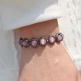 Cat Eye Beaded Bracelet Hematite Donut Bracelets