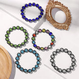 Cat Eye Beaded Bracelet Hematite Donut Bracelets
