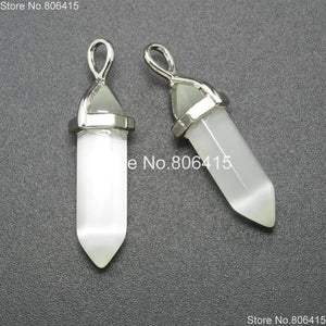 Cat's Eye Gems Stones Healing Reiki Chakra Necklaces Earrings Pendant 10Pcs