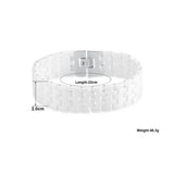 Ceramic Bracelet Stainless Steel Unisex Wristband