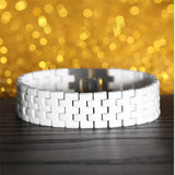 Ceramic Bracelet Stainless Steel Unisex Wristband