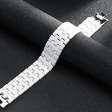 Ceramic Bracelet Stainless Steel Unisex Wristband