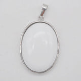 Ceramic Stone Bead Oval Pendant Jewelry Gift S929