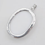 Ceramic Stone Bead Oval Pendant Jewelry Gift S929